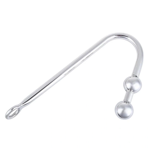 Anal Hooks Two Anal Pleasurable Balls Steel Stainless Hook 4417 0923